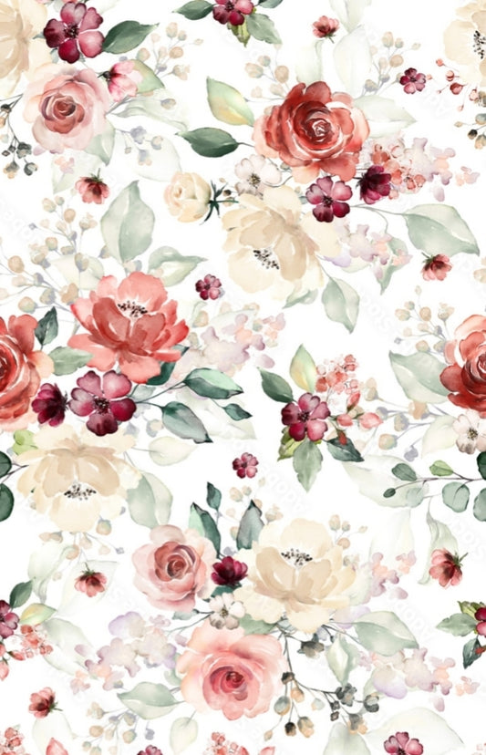 Printed Cushion Cover In Size 18 × 18 Inches, Faded Rose