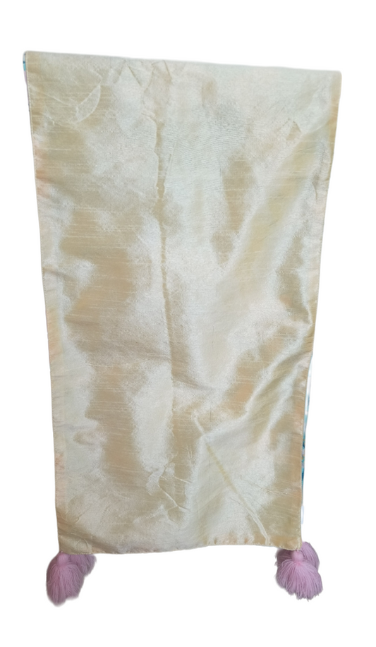 Table Runner In 12 x 72 Inches With Tassels, Tropical Blue