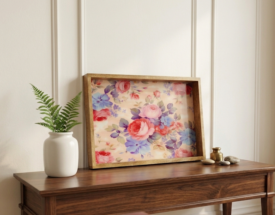 Handcrafted Wooden Trays for Serving & Decor