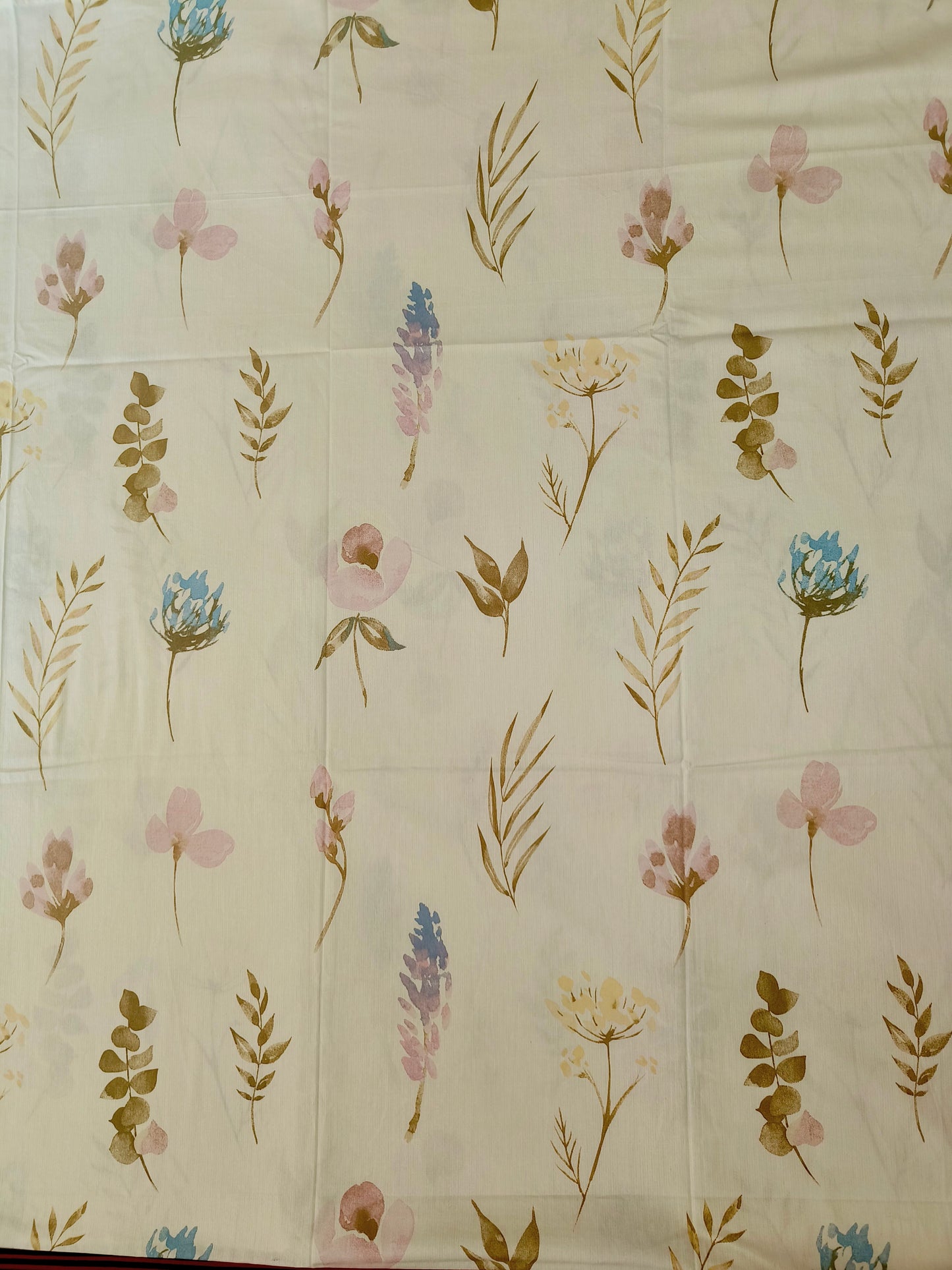 Premium Cotton Bedsheet with Two Pillow Covers, Pastel Reverie Green