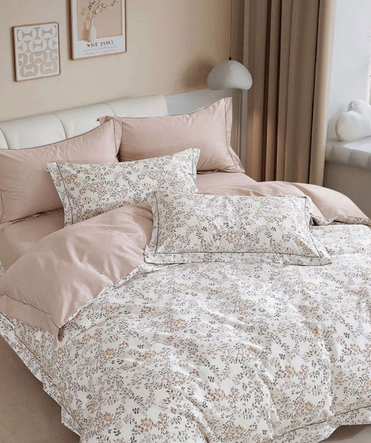 300 TC Pure Cotton Ultra Soft Luxury Bedsheet With Two Pillow Covers