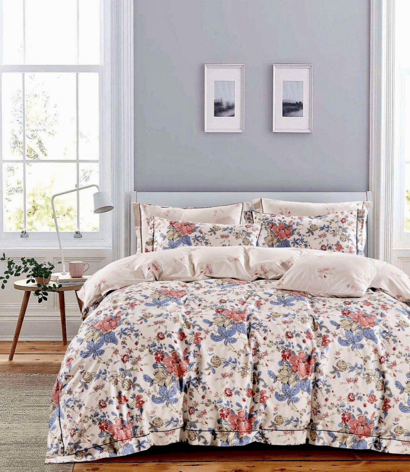 300 TC Pure Cotton Ultra Soft Bedsheet With Two Pillow Covers