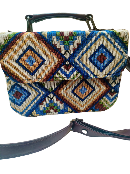 Jacquard Box Clutch Bag 9×6 inches