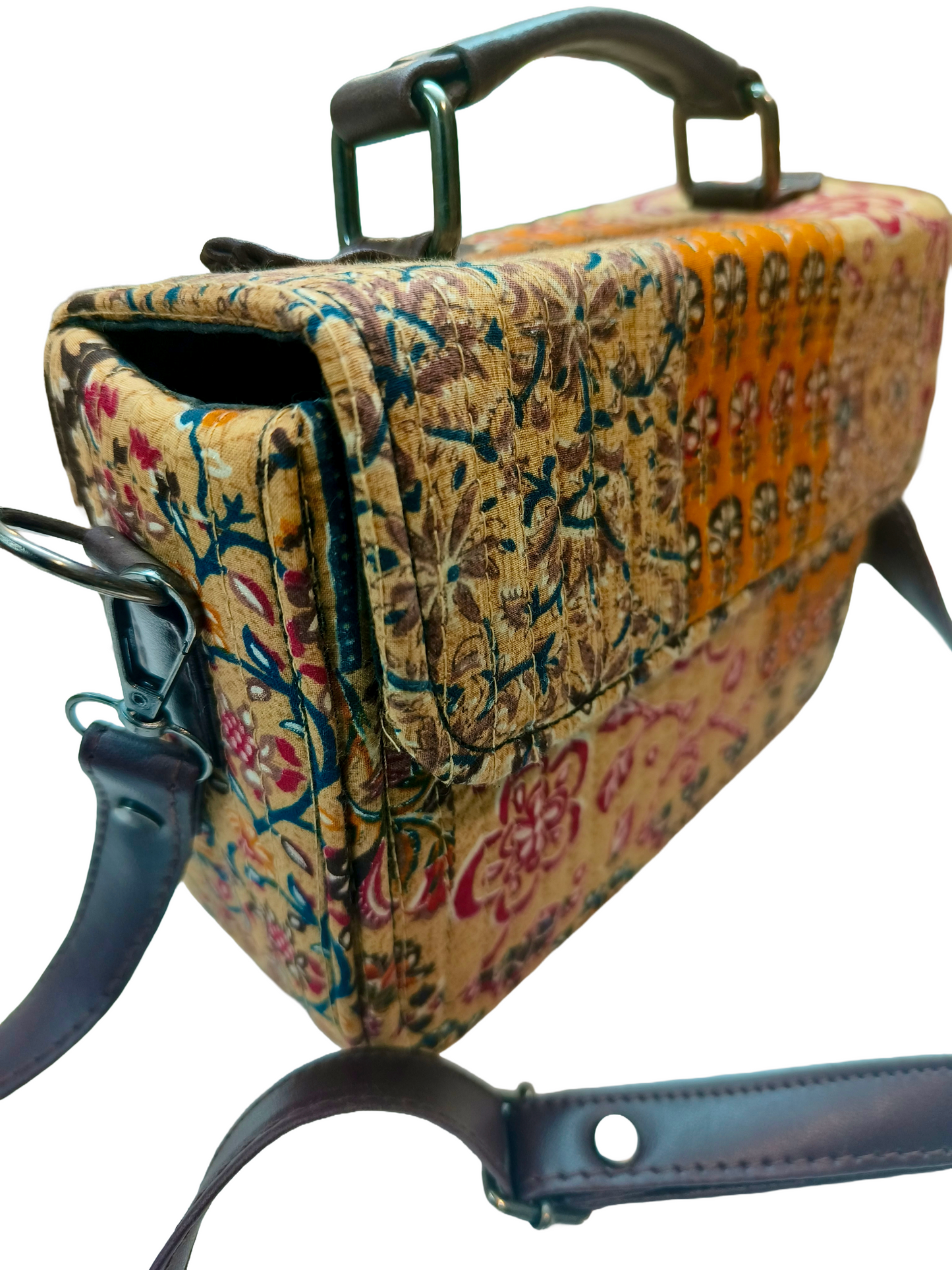 Quilted Box Clutch Bag 9×6 inches