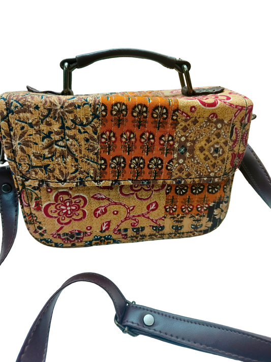 Quilted Box Clutch Bag 9×6 inches